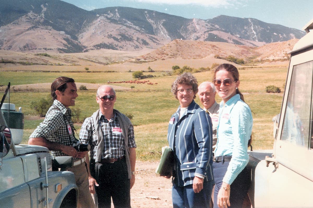 Carlos y Ana Sackmann, Martín y Abdón Lizaso y Sally Forbes