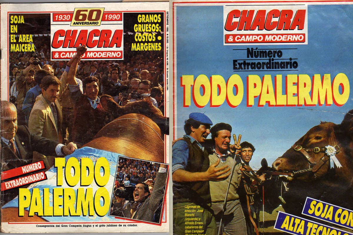 Tapas de la Revista Chacra resaltando los bi-campeonatos