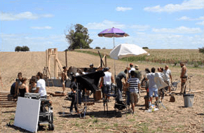 Filmación publicidad OBI Rusia en el campo de Casamú